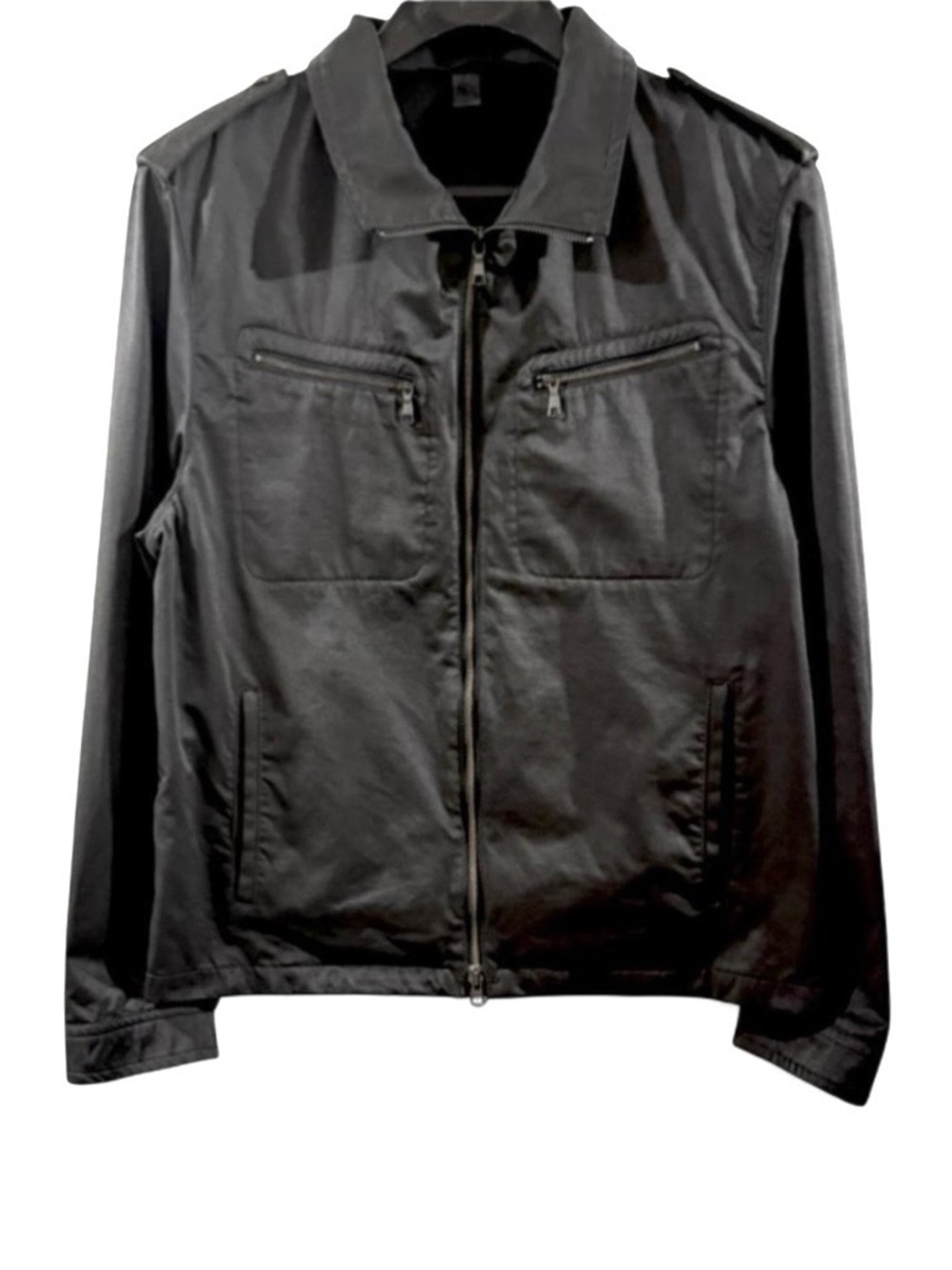 Vintage Banana Republic Black Military Jacket Size Men’s Large